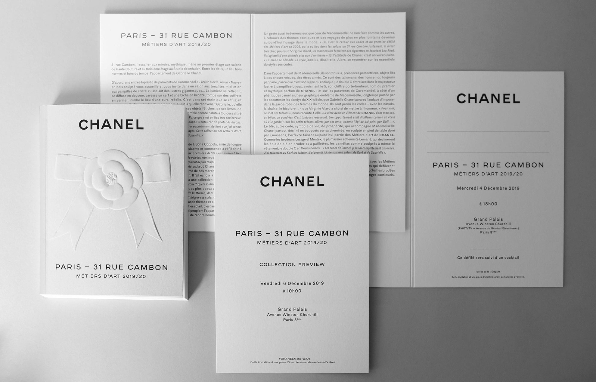 Chanel Runway Photo Album  Invitation